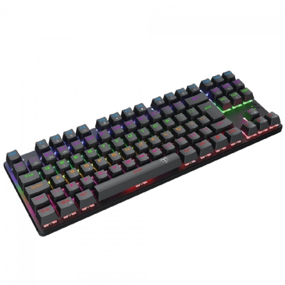 Teclado Gamer Mecânico Bora Tkl, RGB, Switch Dust-Proof Marrom, USB, ABNT2, Preto