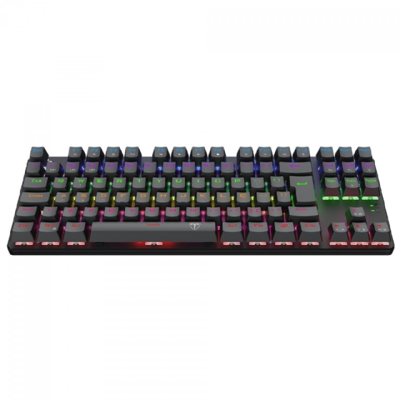 Teclado Gamer Mecânico Bora Tkl, RGB, Switch Dust-Proof Marrom, USB, ABNT2, Preto