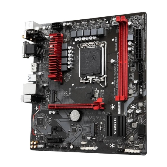 Placa Mãe Gigabyte B760M Gaming AC DDR4, Chipset B760, Intel LGA 1700, MATX, DDR4