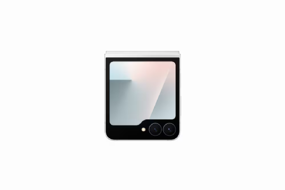 Smartphone Samsung Galaxy Z FLIP7 Fe 5G, 128GB, 8GB de RAM, Tela de 6,7" + 3,4", Câmera 50MP, Branco