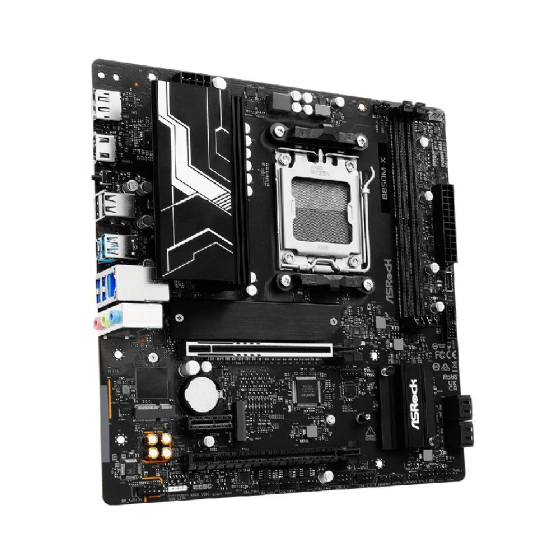 Placa Mãe Asrock AM5 B850M-X R2.0 2XDDR5, HDMI/DP, USB-C, USB 3.2, LAN 2.5GBE, Ryzen 7000/8000/9000