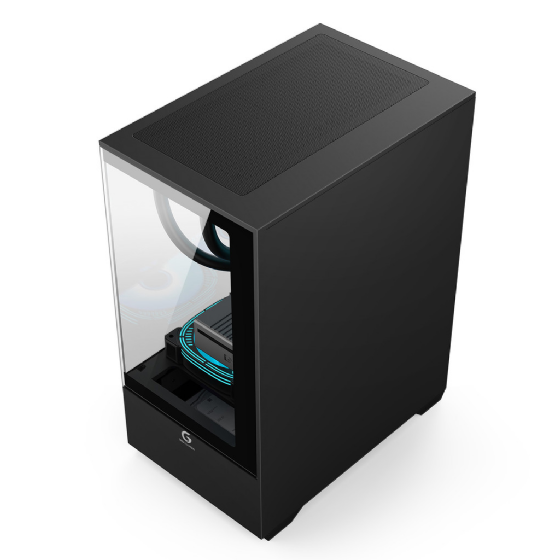 Gabinete Gamer BRX, Tower Black, 3 Ventoinhas Fixas com Conector Molex, USB1.1, USB3.0 Falsa- R31B