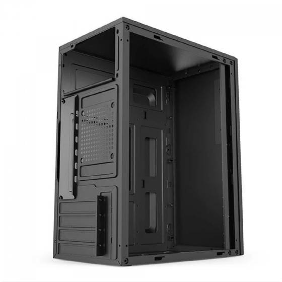 Gabinete Office BRX A12, Mini Tower, M-ATX, sem Fans- Preto