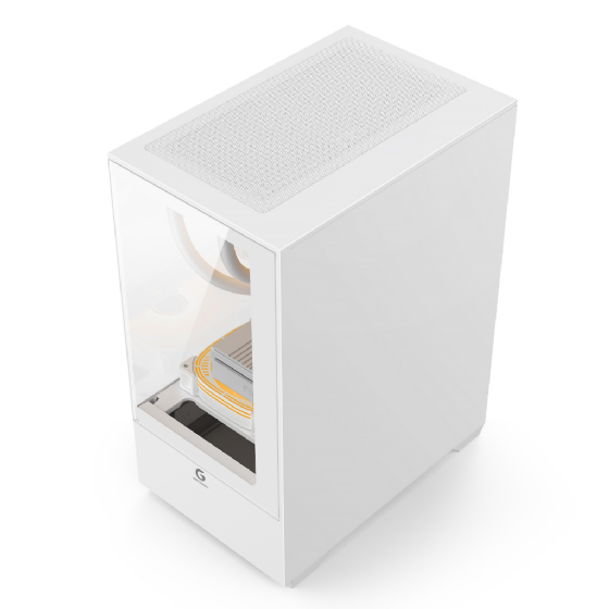 Gabinete Gamer BRX, Tower Branco, 3 Ventoinhas Fixas com Conector Molex, USB1.1, USB3.0 Falsa- R31W