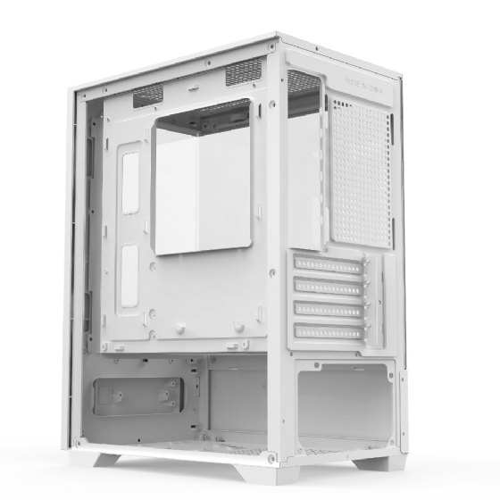 Gabinete Gamer BRX, Tower Branco, 3 Ventoinhas Fixas com Conector Molex, USB1.1, USB3.0 Falsa- R31W