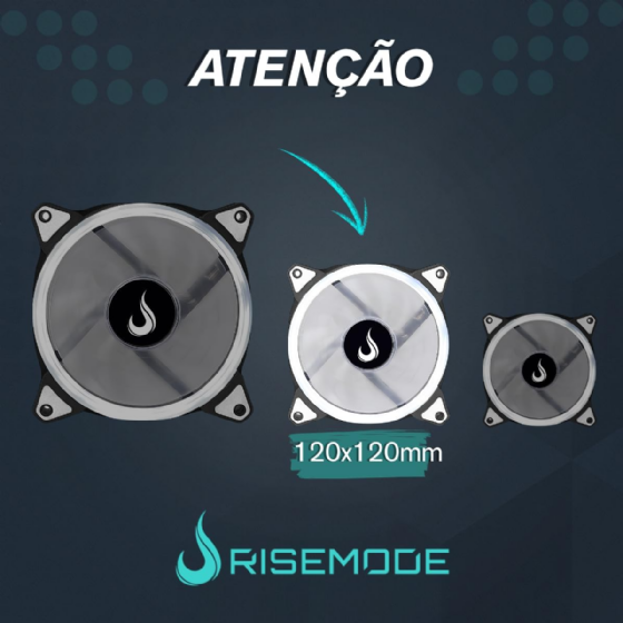 Cooler Fan para Gabinete T-Dagger 120mm, LED Branco -T-TGF200-W