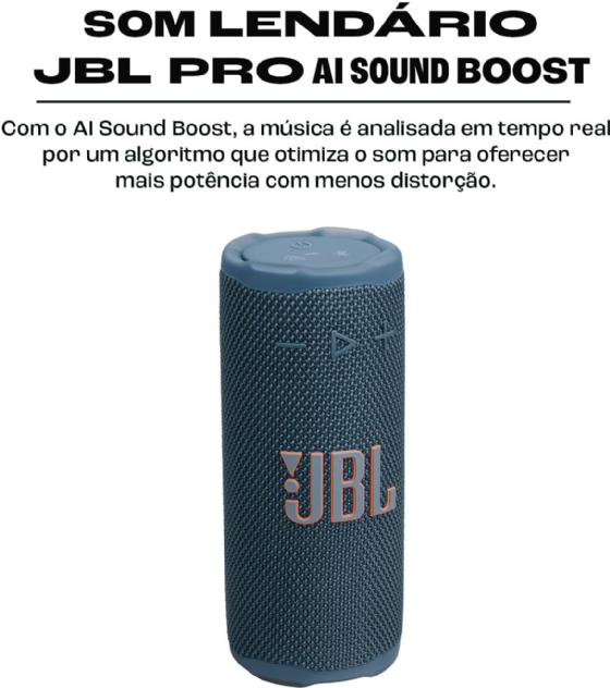 Caixa de Som JBL Grip Bluetooth, IP68, até 14H Bateria, Azul - Jblgripblubr