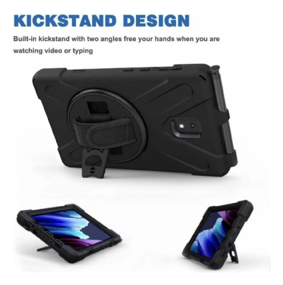 Capa Robusta para Tablet da Samsung Tab Active 5 X306B/X300 Preto