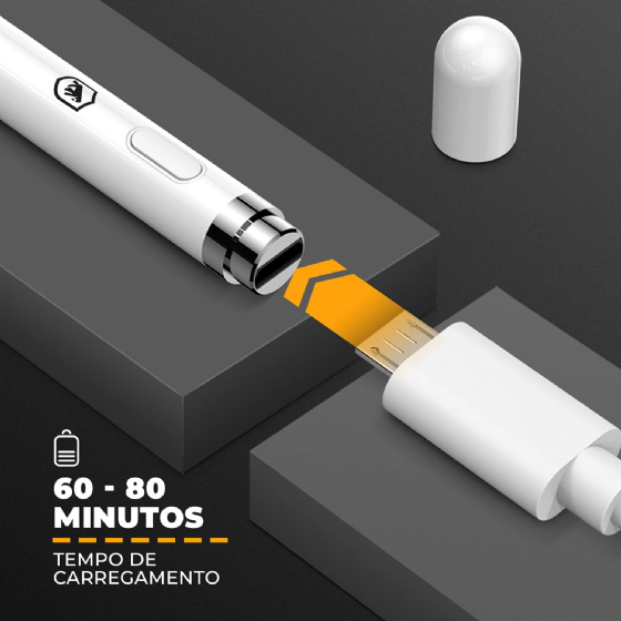Caneta Touch Capacitiva Recarregável para Tablet e Smartphone Android