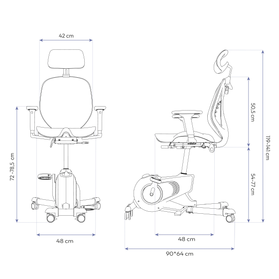 Cadeira de Escritório Elements Ergometrica Egea, Ergonômica- Branco