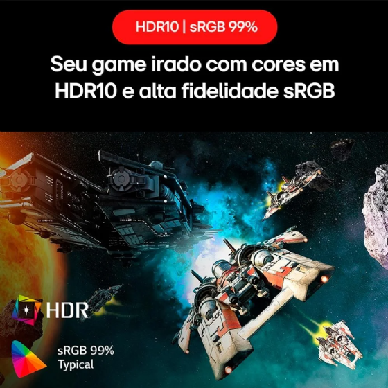 Monitor Gamer Ultragear FHD LG 24" Full HD 180Hz 1ms HDMI - Preto