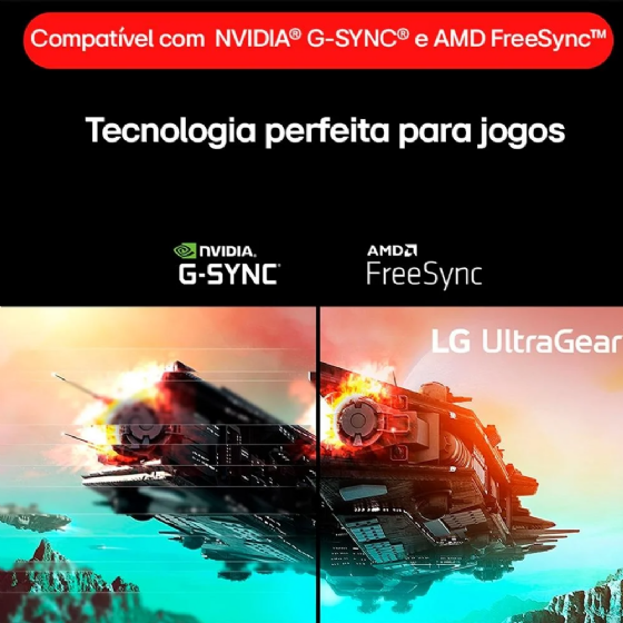 Monitor Gamer Ultragear FHD LG 24" Full HD 180Hz 1ms HDMI - Preto