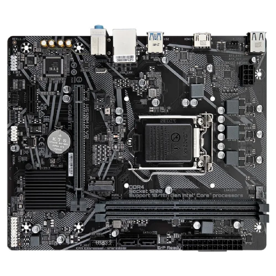 Placa Mãe LGA1200 Gigabyte H510M MATX DDR4 HDMI USB 10/11 Geração