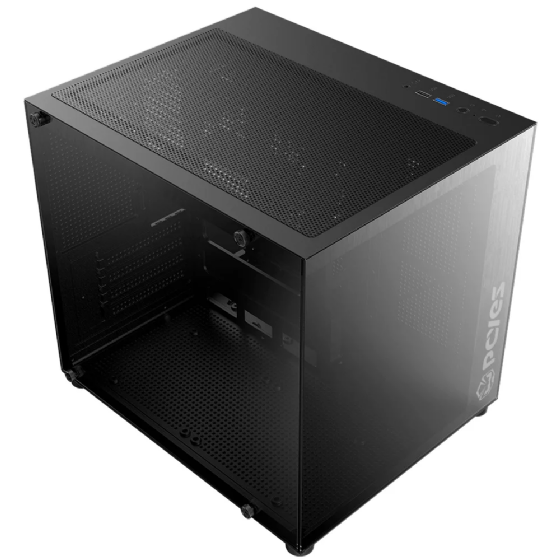 Gabinete Gamer PCYes Forcefield Mini Black Vulcan - Gffmnbv