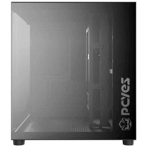 Gabinete Gamer PCYes Forcefield Mini Black Vulcan - Gffmnbv