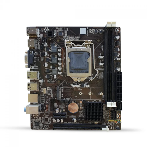 Placa Mãe H61 LGA 1155 MATX, Duex H61ZG M.2, DDR3, HDMI/VGA, LAN Gigabit