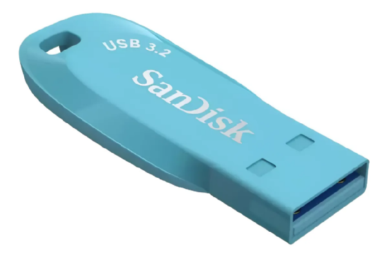 Pen Drive 64GB USB 3.2 Ultra Shift Sandisk - Azul