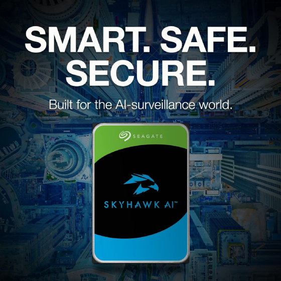 Hard Disk SATA III 12TB 7200RPM 256MB Seagate Skyhawk AI Surveillance para DVR/NVR
