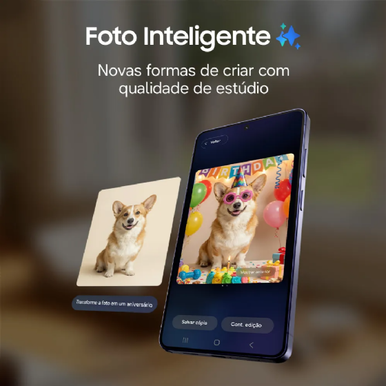 Smartphone Samsung Galaxy S26 Ultra 5G, 512GB 12GB RAM Câmera Quádrupla 200+50+10+50 Tela 6.9, Branc