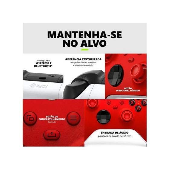 Controle sem Fio Xbox - Pulse Red