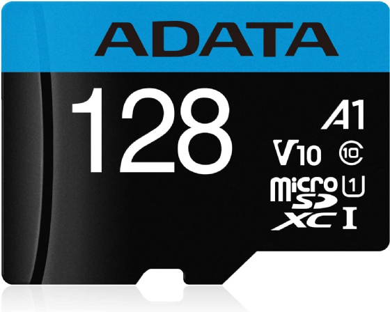 Cartão 128GB Micro SD 100 Mbps para Segundo com Adaptador