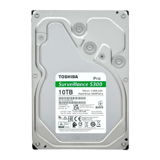 Hard Disk SATA III 10TB 7200RPM 512MB Surveillance - Toshiba