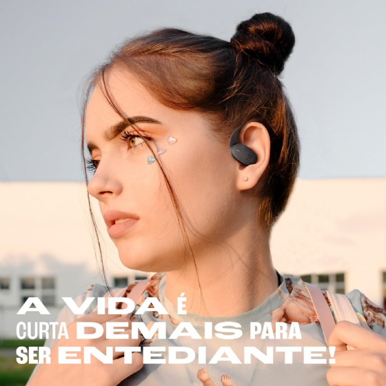 Fone de Ouvido JBL Sense Lite Preto, Bluetooth 5.4, Resistente a Água IP54 - JBLSENSELITEBLKBR2