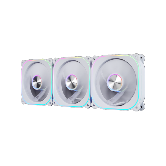 Cooler Fan com 3 Unidades Aerion Veil S FAN100 ARGB 1200RPM - Branco