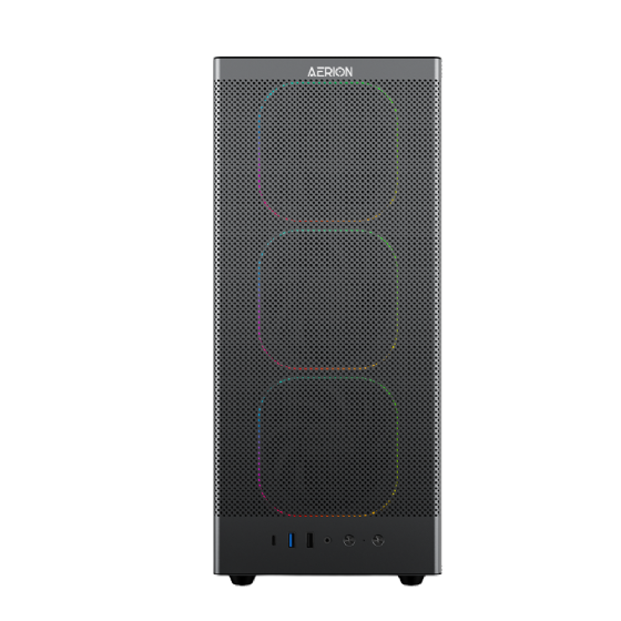 Gabinete Gamer Aerion Arch II sem Fan GAB100 - Preto