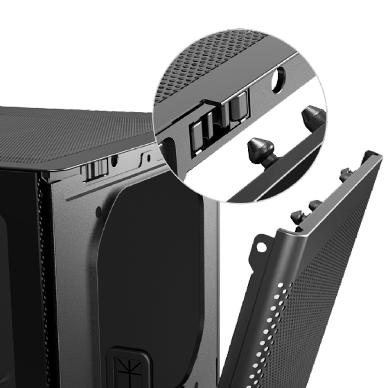 Gabinete Gamer Aerion Arch II sem Fan GAB100 - Preto