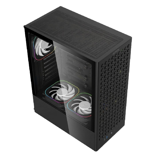 Gabinete Gamer Aerion Arch III sem Fan GAB110 - Preto