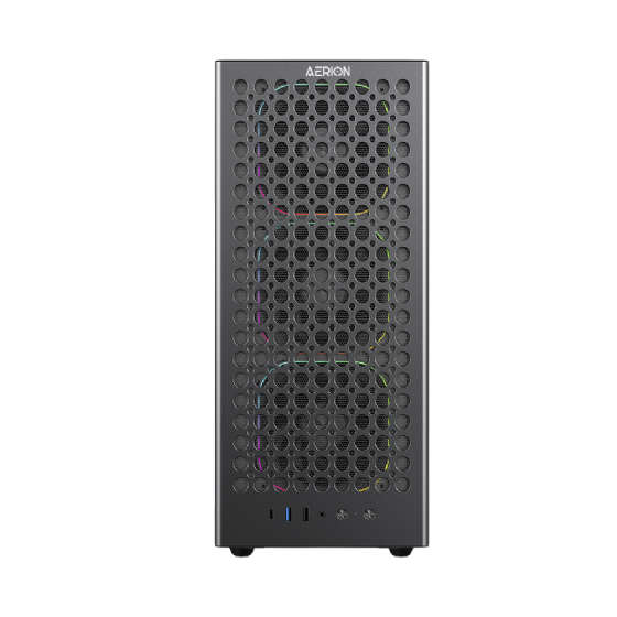 Gabinete Gamer Aerion Arch III sem Fan GAB110 - Preto