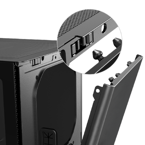 Gabinete Gamer Aerion Arch III sem Fan GAB110 - Preto