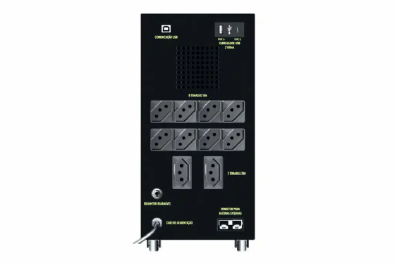 Nobreak Senoidal Gamer 2000VA UPS TS Shara Bivolt 2BS 12V 9Ah, 8T 10A, 2T 20A - TS Shara