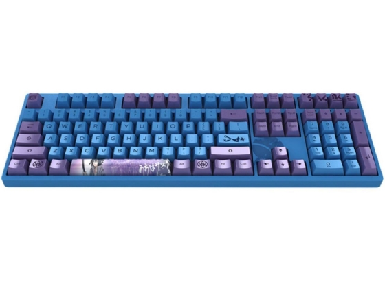 Teclado Gamer Mecânico AKKO Naruto Series Uchiha Sasuke 3108 V2 Switch Pink ANSI Full Size