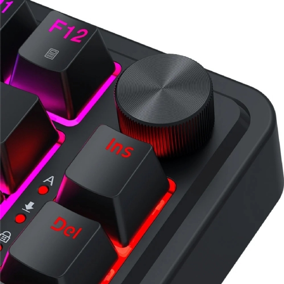 Teclado Gamer Ucal Switch Magnetic RGB Preto Redragon, K673RGB-M