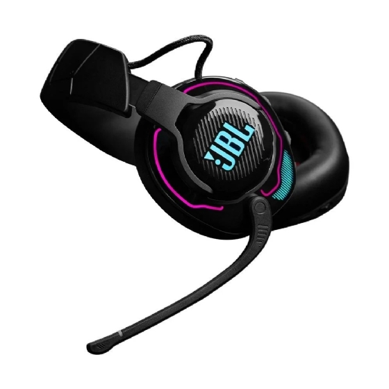 Headset Gamer JBL Quantum 910 Preto, Wireless RGB, Hi-Res e ANC, PS5 e PC, JBLQ910WLBLK