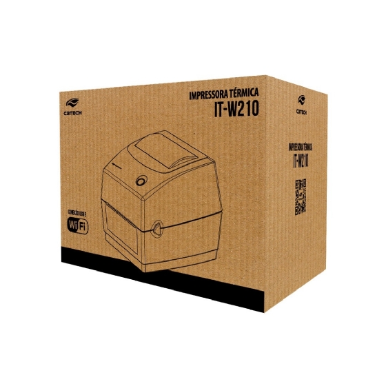 Impressora Térmica para Etiquetas IT-W210 C3 Tech USB + Wi-Fi